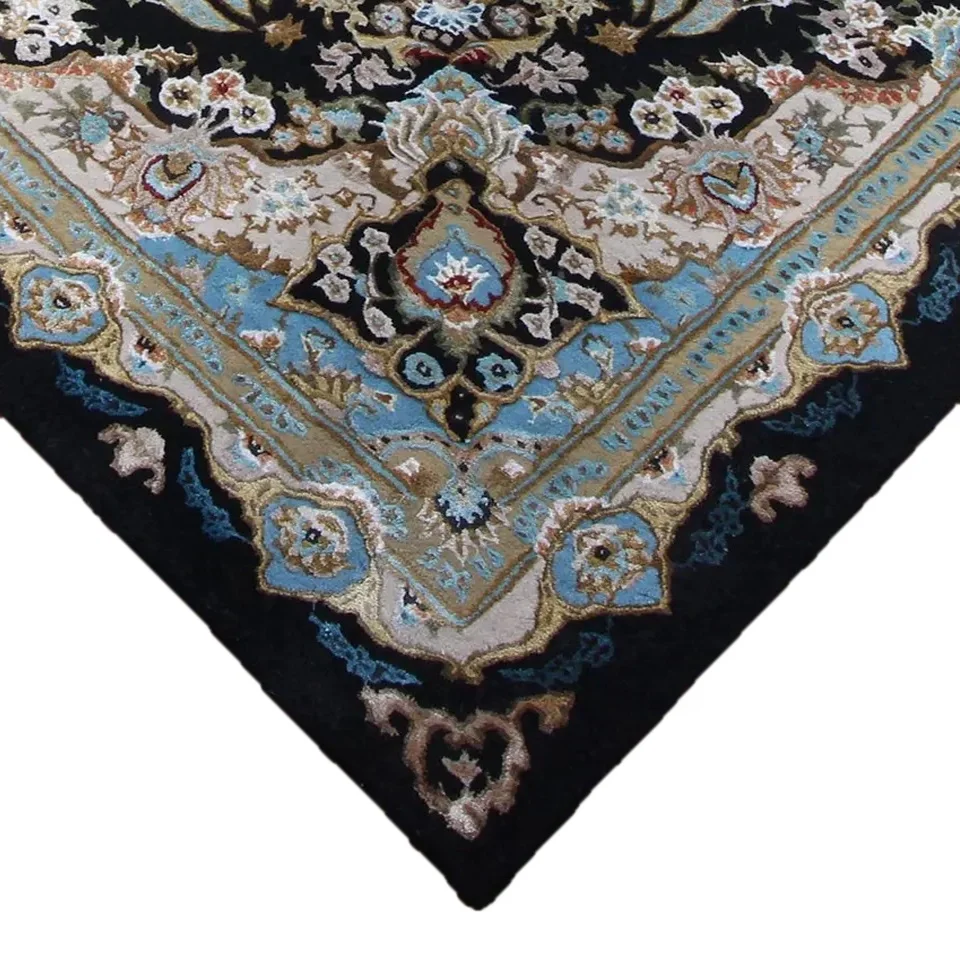 3x4 meter luxury persian wool silk blue big vintage rugs and carpets classic