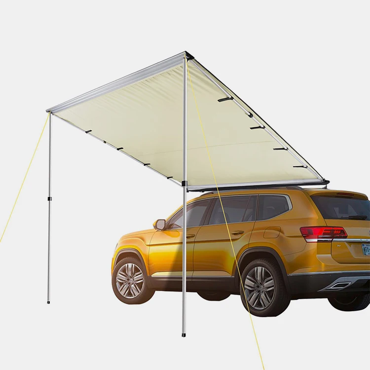 Outdoor Retractable Camping Car Roof Racks With Side Awning Waterproof Tent