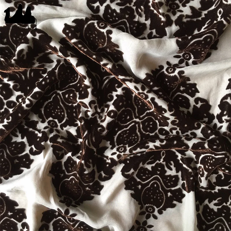 
silk viscose velvet silk velvet digital printing burn out velvet 
