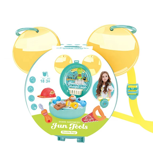 Набор инструментов 2 в 1, сумка через плечо, игрушечный набор, Детские обучающие игрушки для ролевых игр, интересный набор инструментов, детский набор для детей