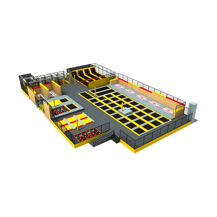 1300sqm ASTM Standard Commercial Adults Indoor Trampoline Park