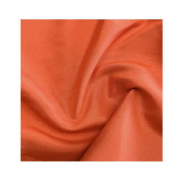 Wholesale Orange China Factory Brushed Fabric Solid Dyed Bright Color Microfiber Fabric for Bedding Set