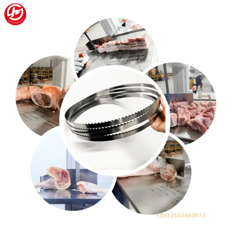 Bone sawing machine saw blade imported steel frozen meat bone food band saw blade