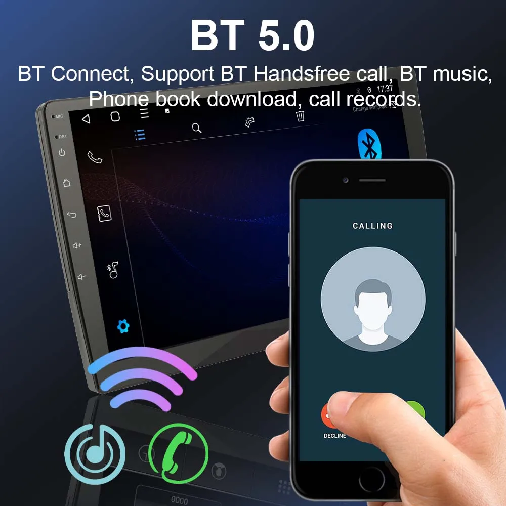 Android Carplay Auto Car Radio For Hyundai Sonata NF 2008-2010 2Din Multimedia Video Player Navigation GPS 2Din DVD Stereo