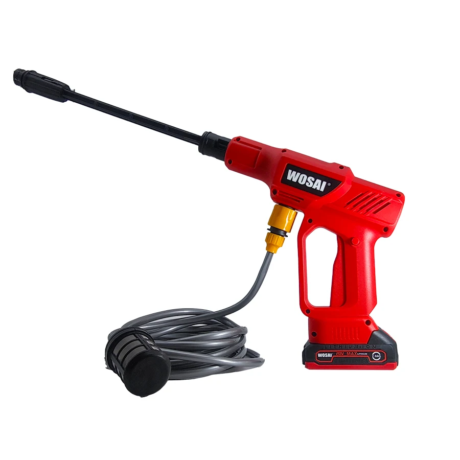 Мощный беспроводной автомобильный мойщик высокого давления 12 В с литиевым аккумулятором