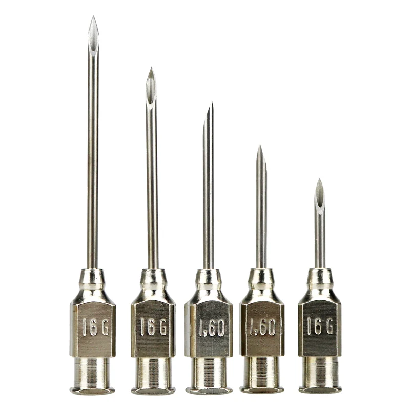 High-Quality Stainless-Steel Injector Needles Poultry Animal Veterinary Metal Livestock Vaccination Syringes Needles