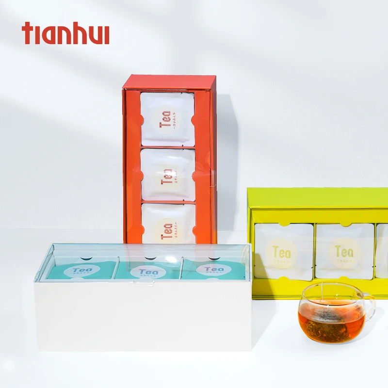 Tianhui Gift Packing Set Food Packaging Cardboard Organizer Paper Storage Box With Window
