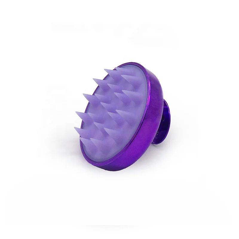  Shinny Color Hair Brush Manual Silicone Scalp Massager Shampoo For