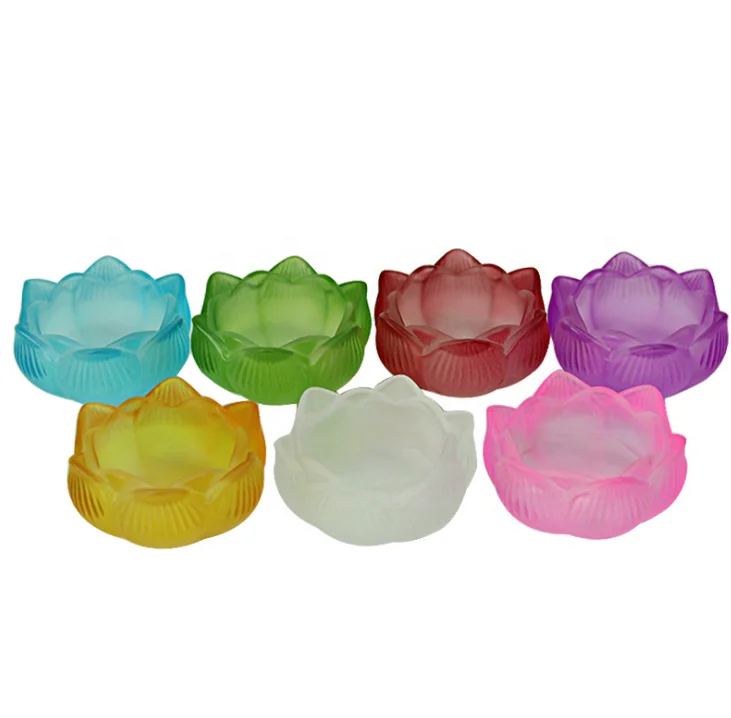 Buddha Festival Bulk Tealight Candle Holders 7Colour Flower