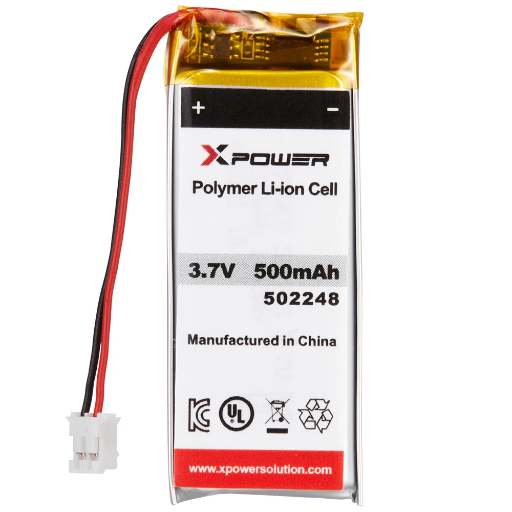 XPOWER UL Certified 502248 1.85wh Lipo batteries 3.7V 500mah Lithium Polymer Battery for Mini Sport Speaker