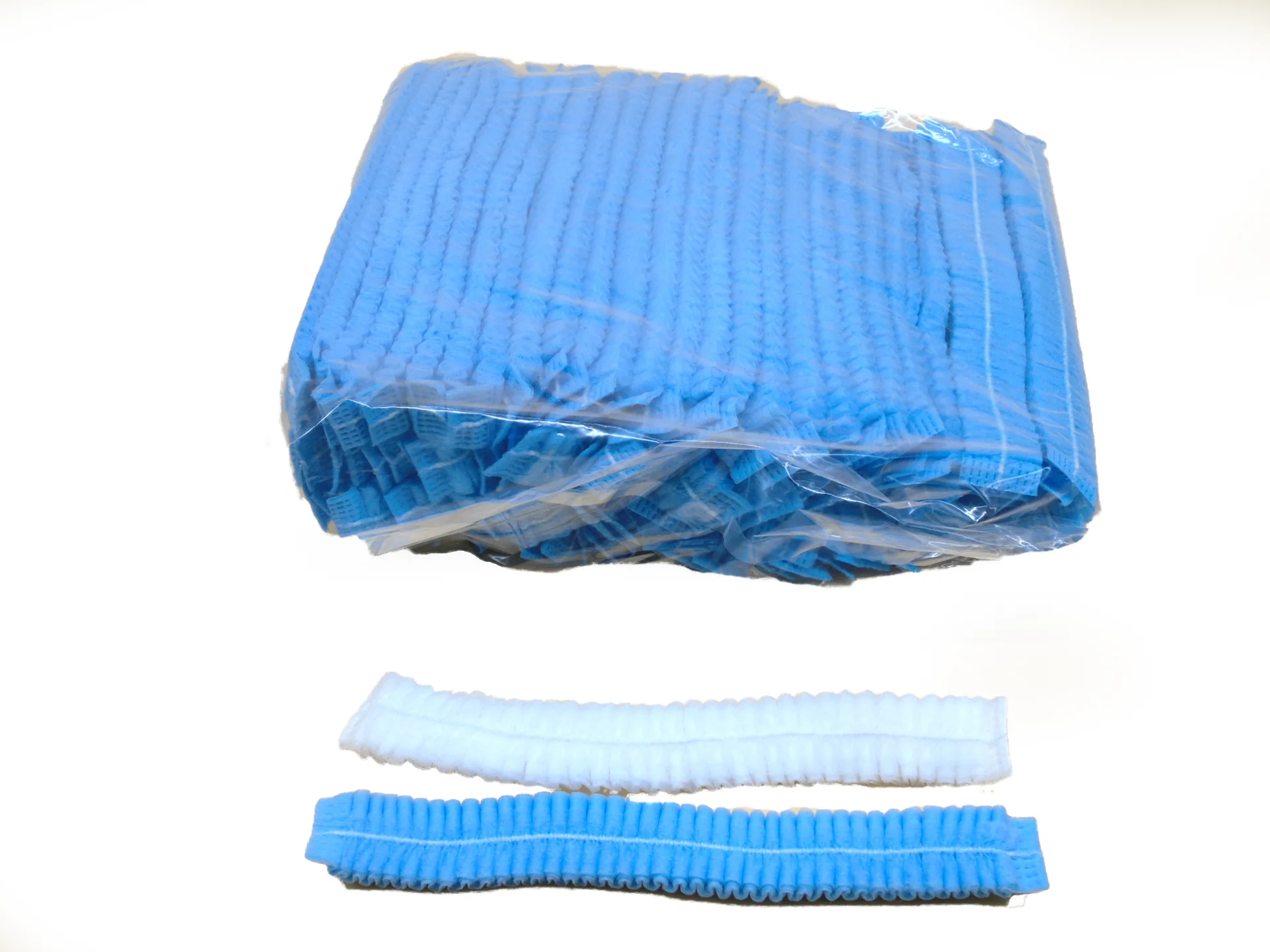 Wholesale Disposable Clip Cap 10Gsm PP White High Quality Double Elastic Dust Proof Bouffant Cap (2000pcs/carton)