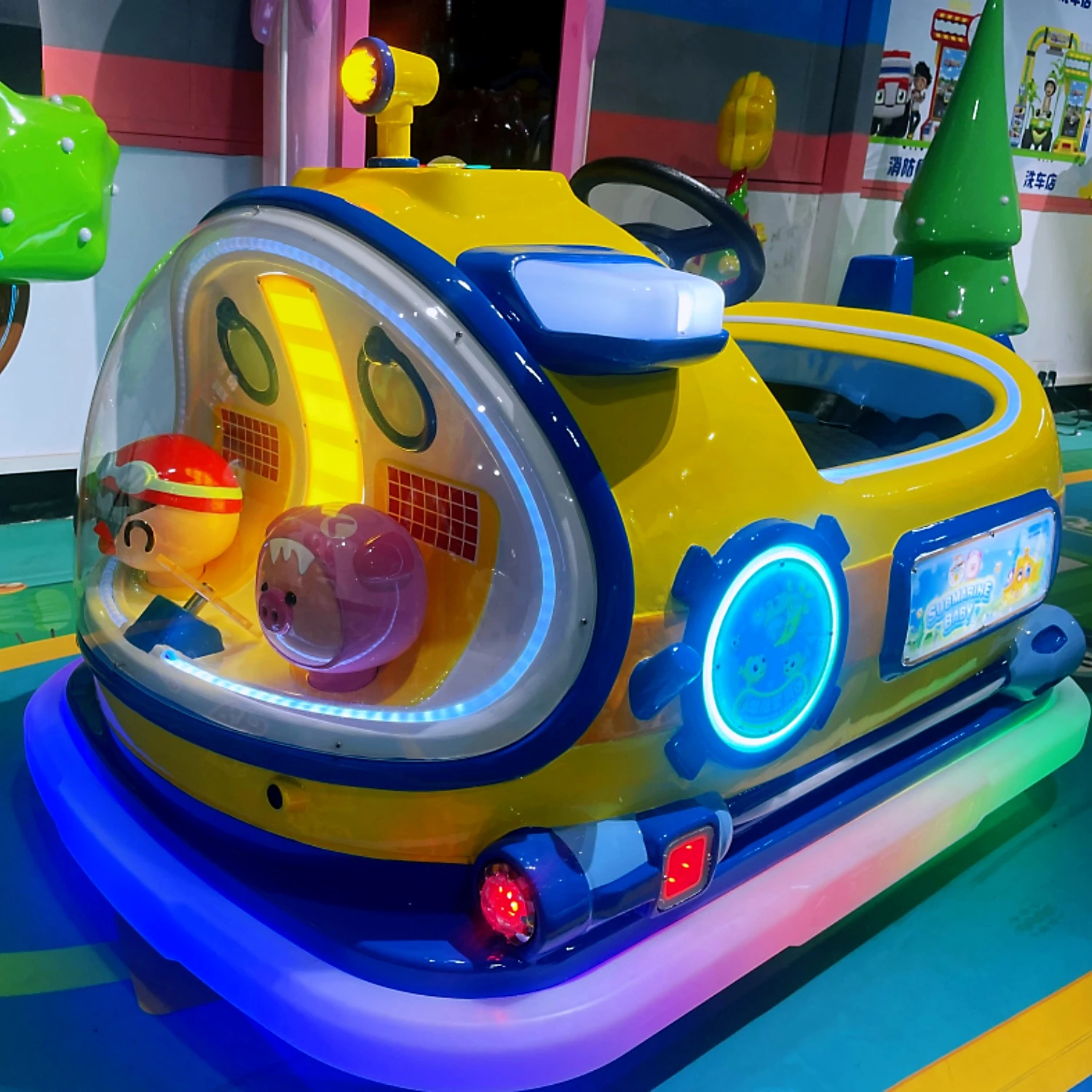 Lovely Yellow Cartoon Other Amusement Park Products 2 Seats Kids Electric Car 24V Outdoor Bumper Car For Fun