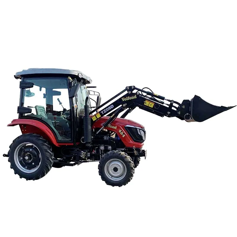 Farm tractor 45hp 4wd wheel tractors for agriculture  with CE certificate and front end loader
