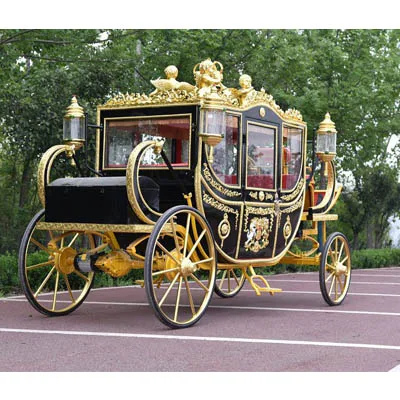 
Royal horse carriage for marriage wedding occasion decorated lord carriage manufacturer 