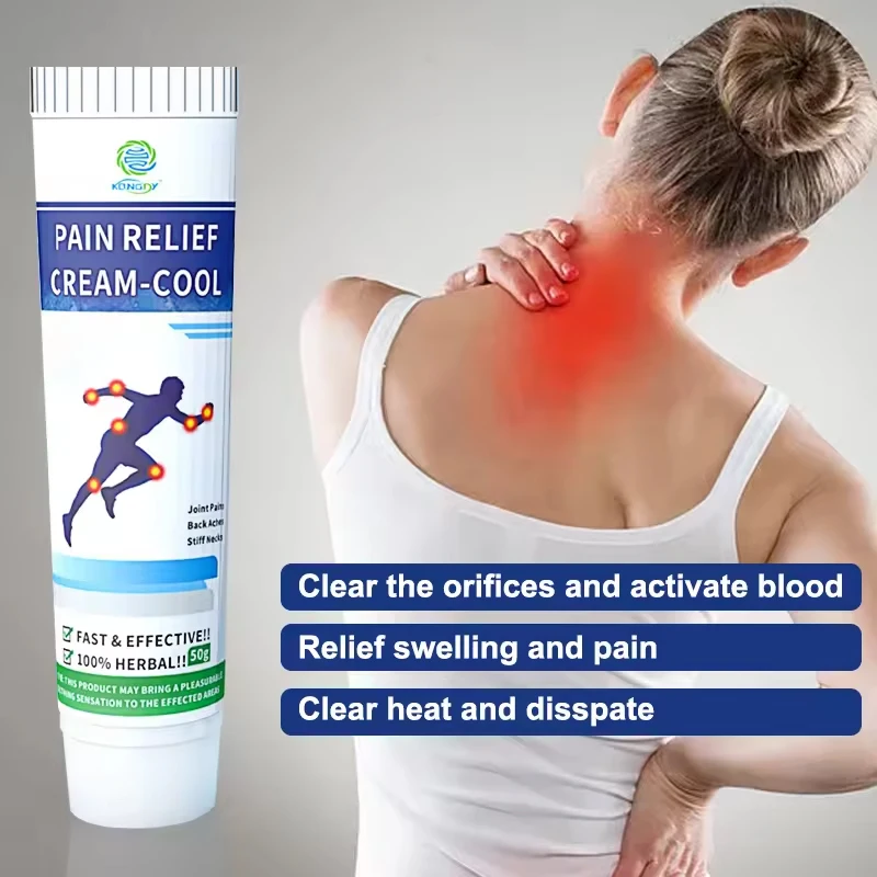 Chinese traditional herbal aching back and waist reducing pain knee muscle pain massage ointment cream