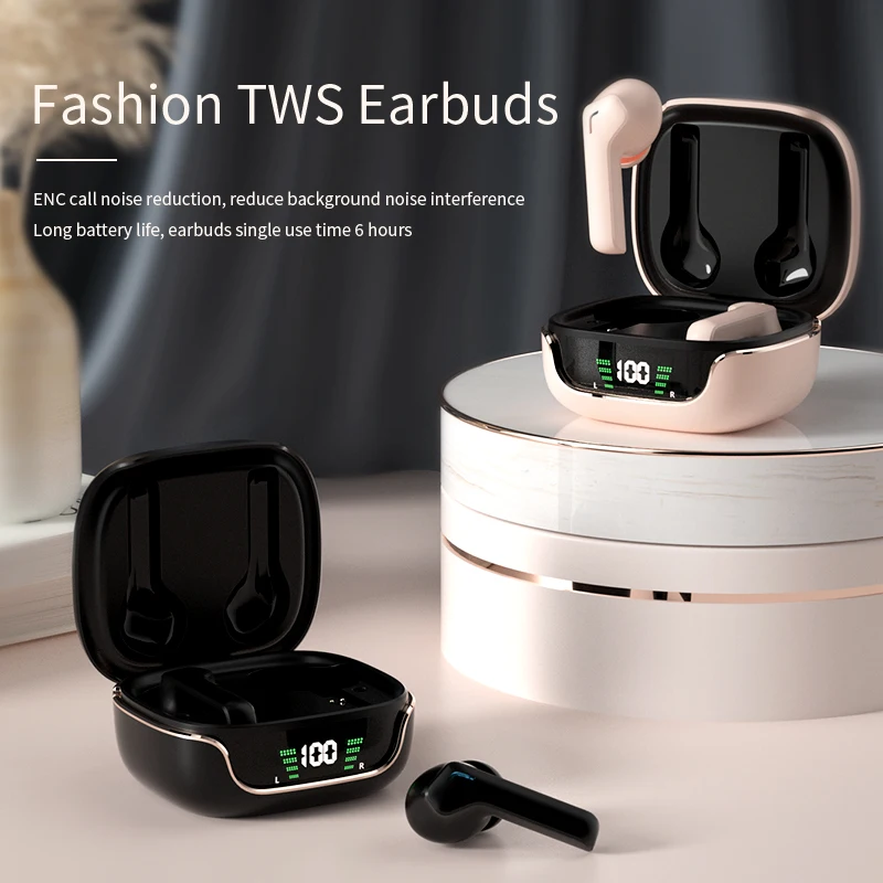 Новинка 2022, беспроводные наушники TWS G06 с длительным сроком службы батареи, наушники Inalambricos с низкой задержкой, Игровые наушники-вкладыши со светодиодным дисплеем