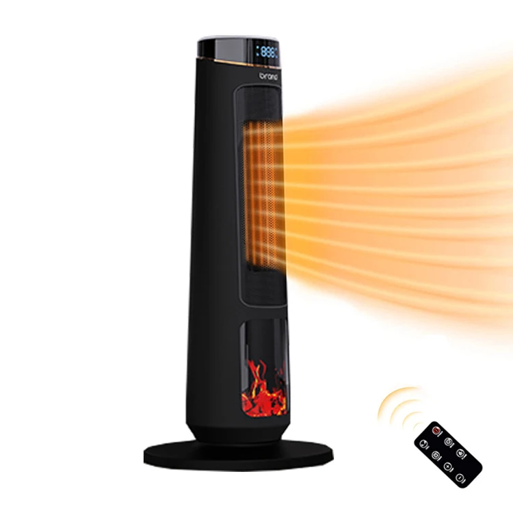 Living Room Office 1500W Portable Oscillating Remote Control Tower PTC Fan Electric Heater Smart Home Heaters