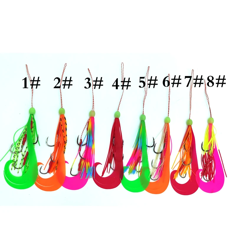 New product high carbon steel assist hook rig lure bait BBK hooks  fishing hook rubber skirt fishing accessories for snapper jig