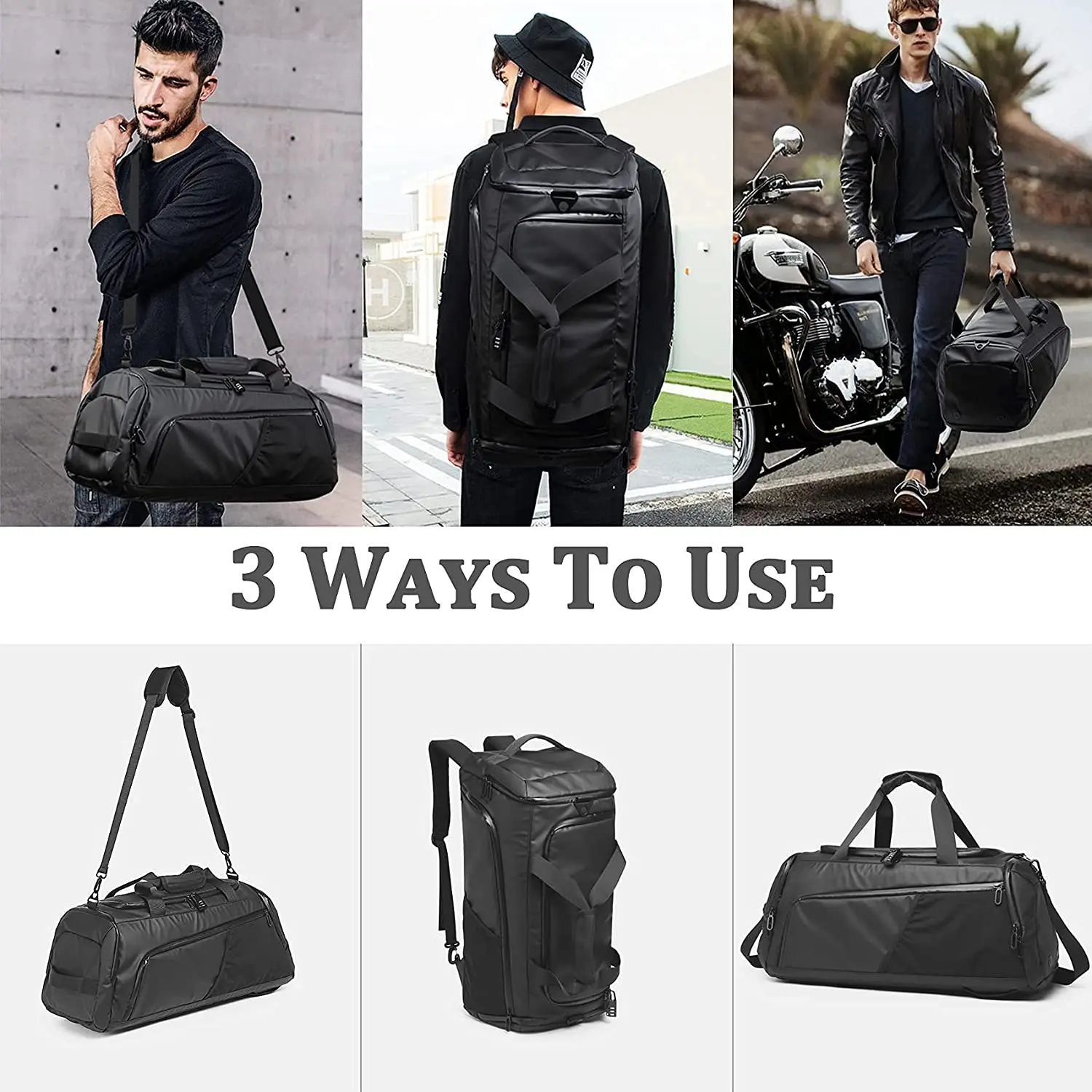 Водонепроницаемая спортивная сумка для спортзала, спортивные сумки, дорожная сумка на выходной день с отделением для обуви