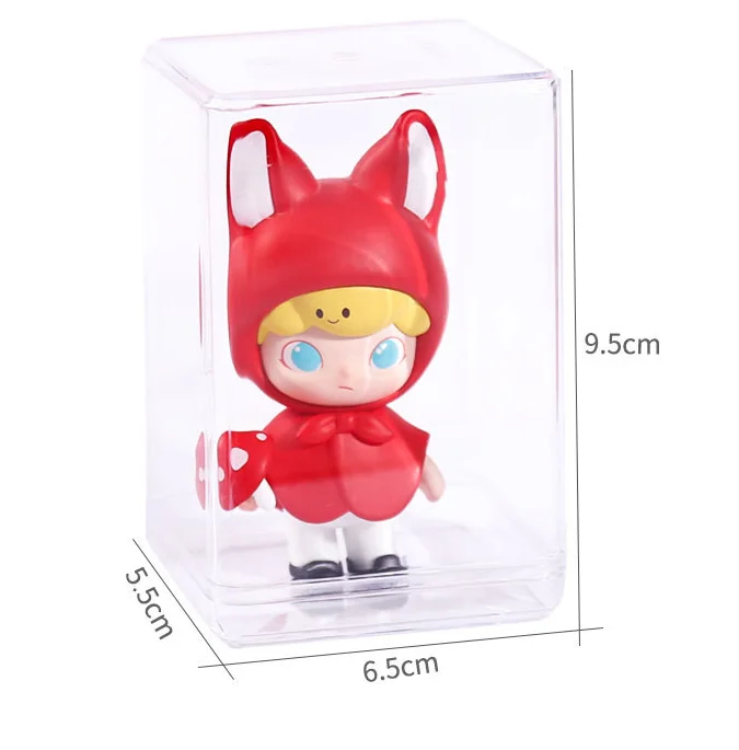 Custom Transparent Plastic Box Doll Cabinet Toys Container Storage Display Stand Organizer Case Display Box