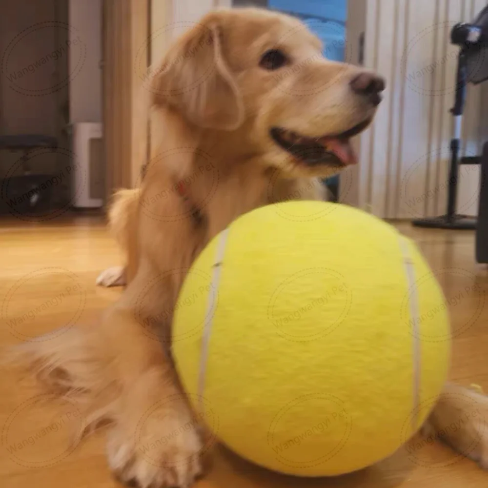 24cm Inflatable Giant Tennis Ball Custom LOGO Mega Jumbo Pet Toy Ball Outdoor Cricket