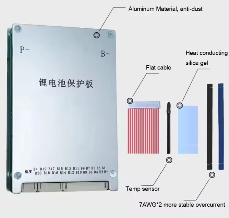 JK smart bms 16s bms JK-BD4A20S4P 7-20S 40A active balance Lithium Battery BMS