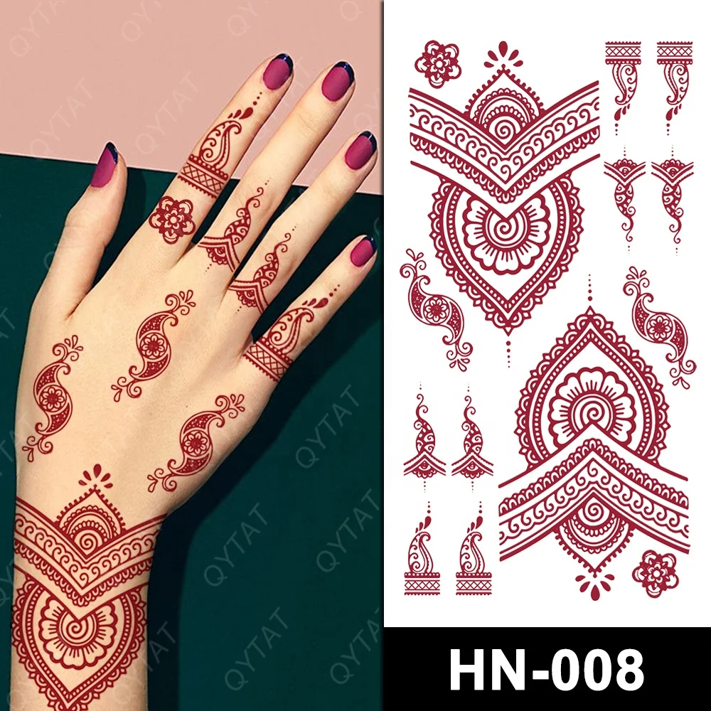 Waterproof High Quality Special Temporary Brown Henna Tattoo