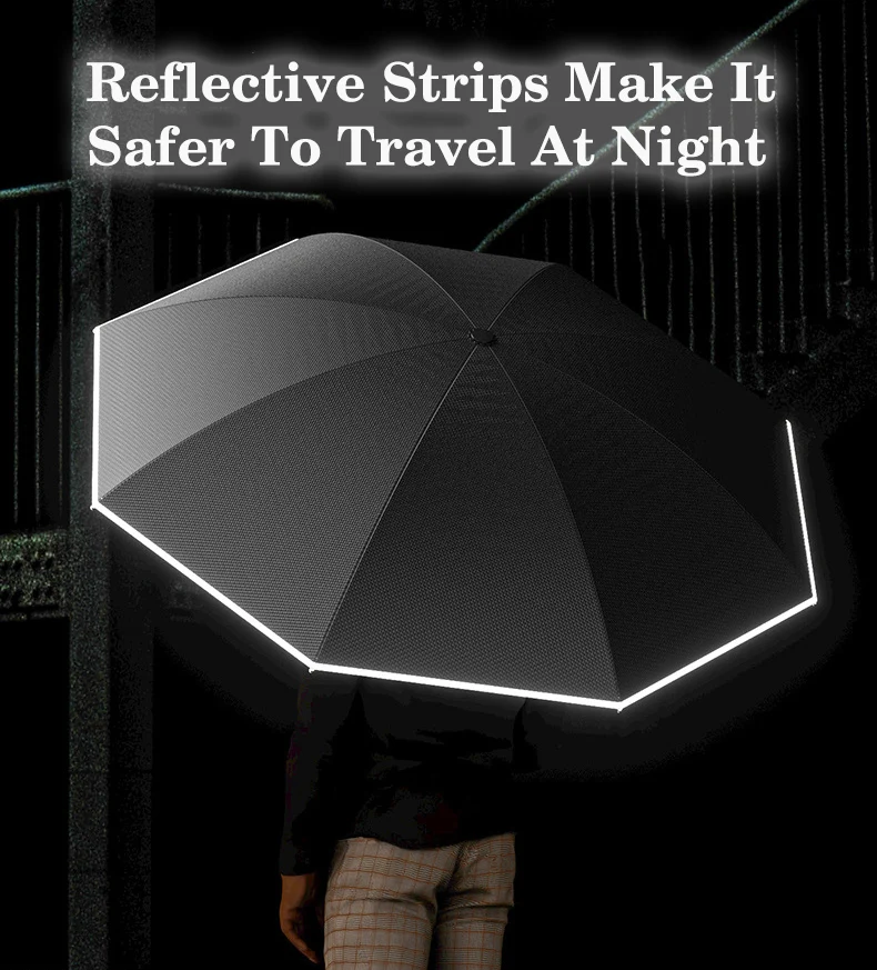 Straight Handle Double Layer Promotional Custom Reverse Inverted Umbrella with Logo Printing Wholesale