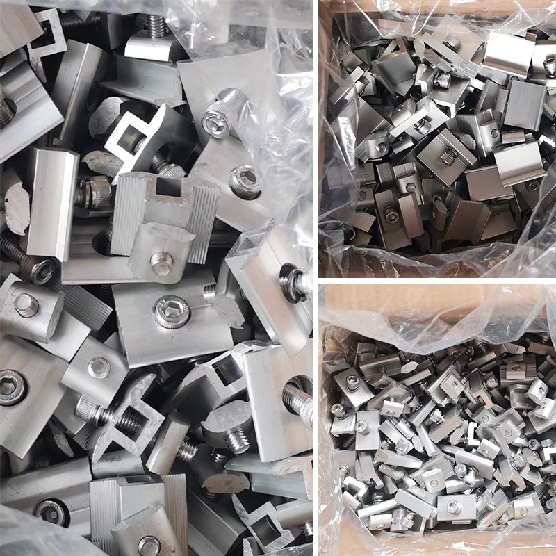 UISOLAR 30mm 35mm 40mm Solar Panel Clamp Aluminum Adjustable End Clamp Solar Mid Clamp for Solar Mounting Components