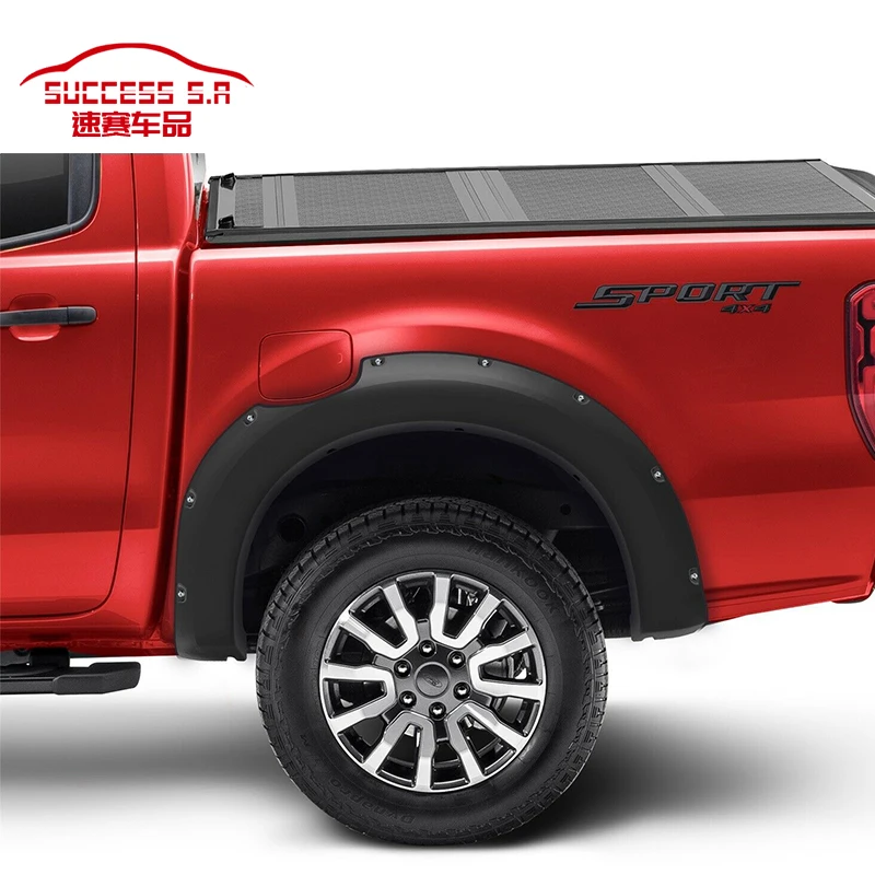 Матовые черные накладки на крылья автомобиля, для Ford Ranger 2012 2016-2021