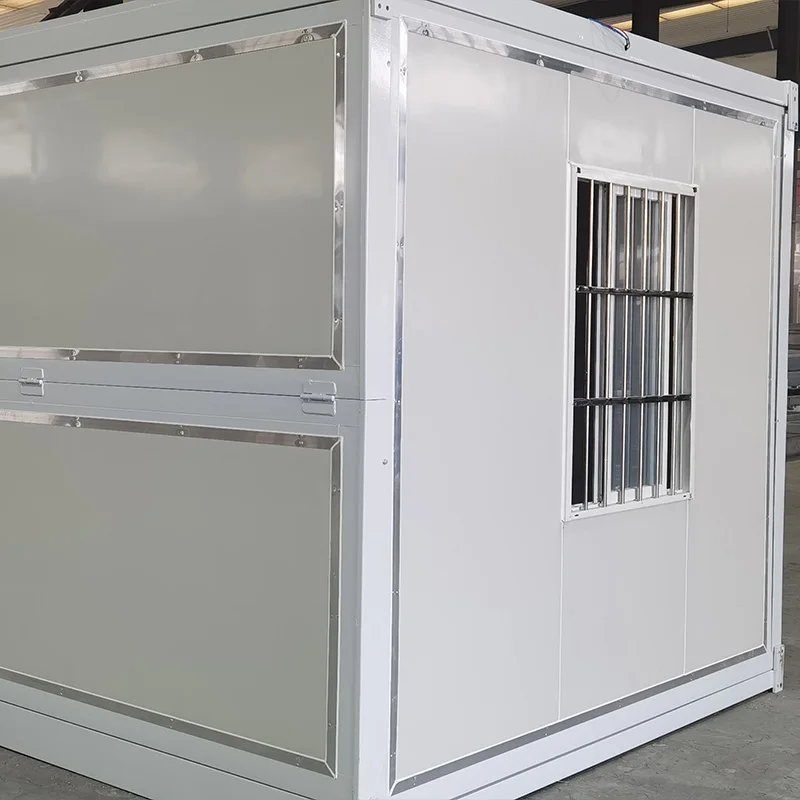 Durable Square Standard Dormitory Prefabricated Folding Container House with Windows