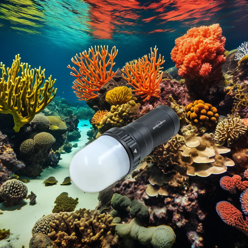 Underwater Signal Light 3000 Lumen Rechargeable 26650 IP68 600ft Waterproof Strobe LED Diving Lamp