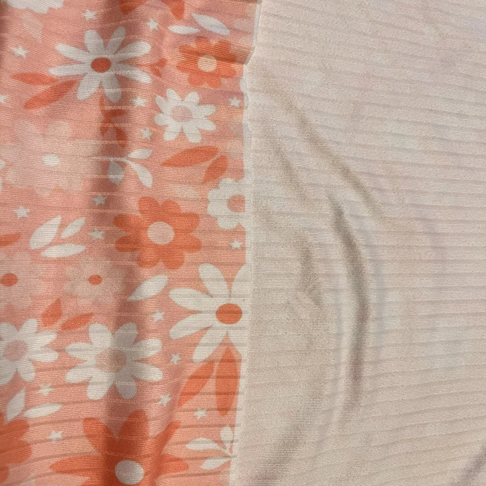 high quality good price low moq custom digital printing polyester wide stretch rib knitted fabric