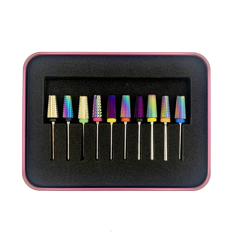 5 in 1 carbide nail drill Bit professional 3/32 Inch Shank carbide nail drill bit for Fast Remove Acrylic