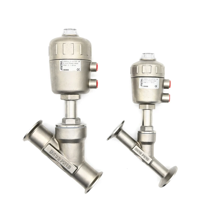 JTAIV 304/316L water level controller All stainless steel welding clamp pneumatic angle seat valve