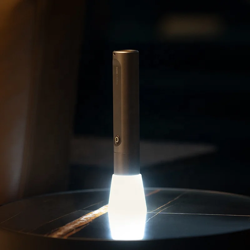 HOTO Matte Surface Rechargeable LED Torch Anodic Oxidation Treatment Protects Flashlights Torches