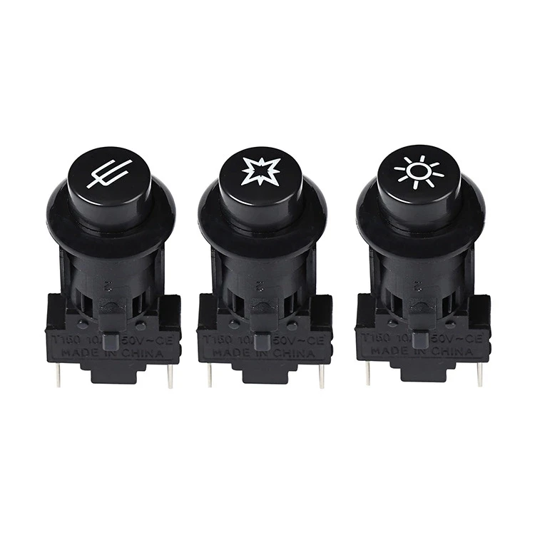 Gas cooker oven push button switch