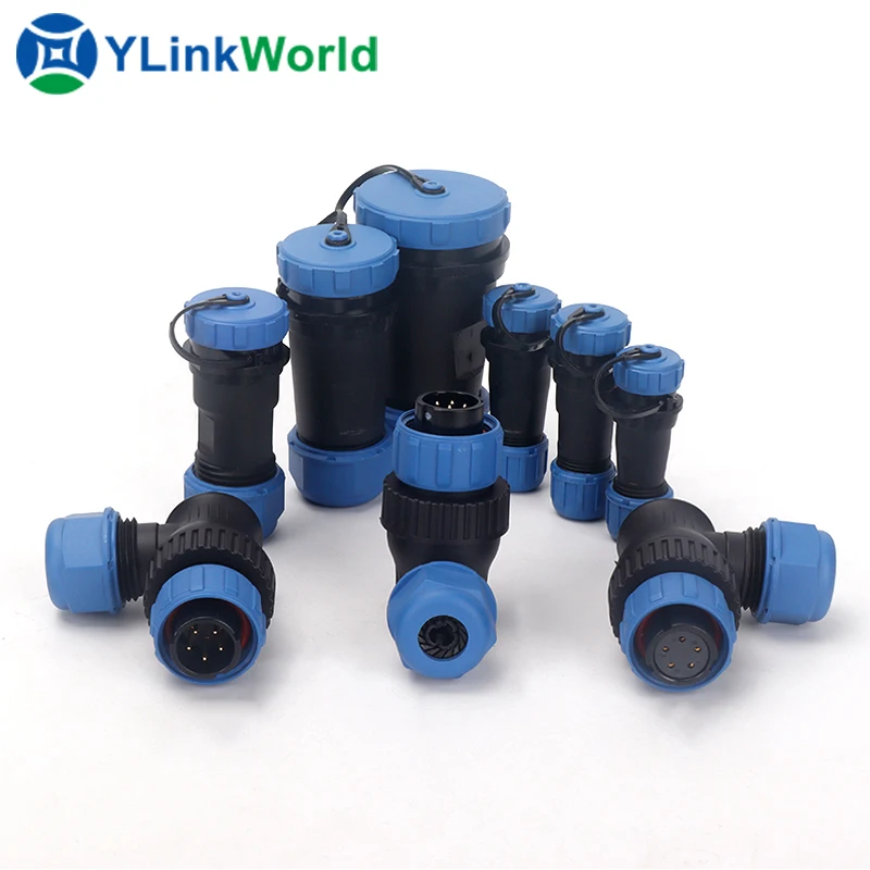 ip68 waterproof connector Equivalent SP13 SP17 SP21 2 3 4 5 7 9 pin Aviation Threaded Coupling connectors
