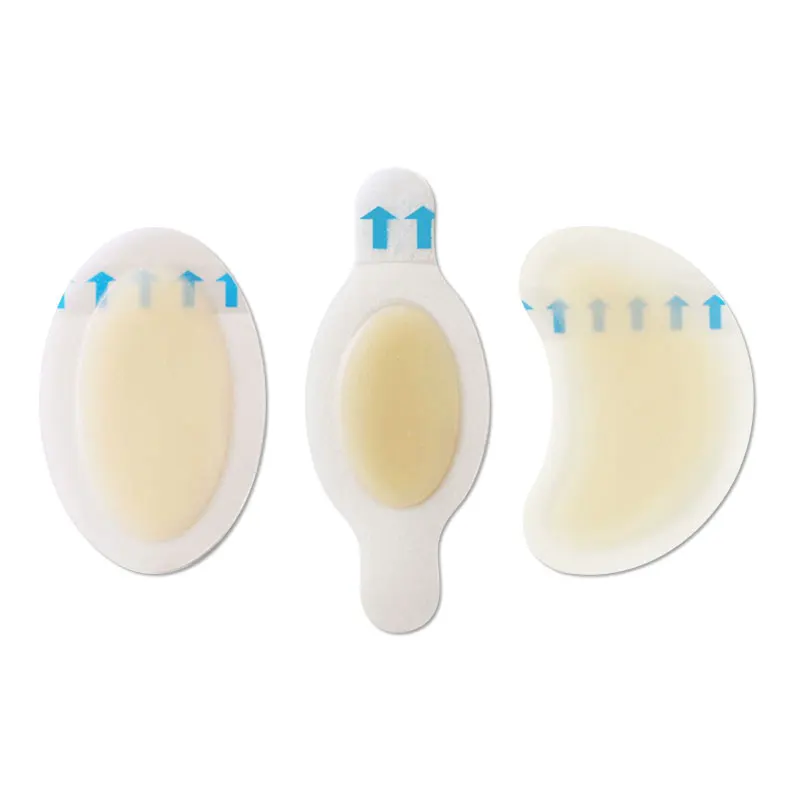 Gel Heel Protector Shoes Stickers Foot Patches Adhesive Blister Pads Hydrocolloid Heel Ultra-thin invisible hydrogel