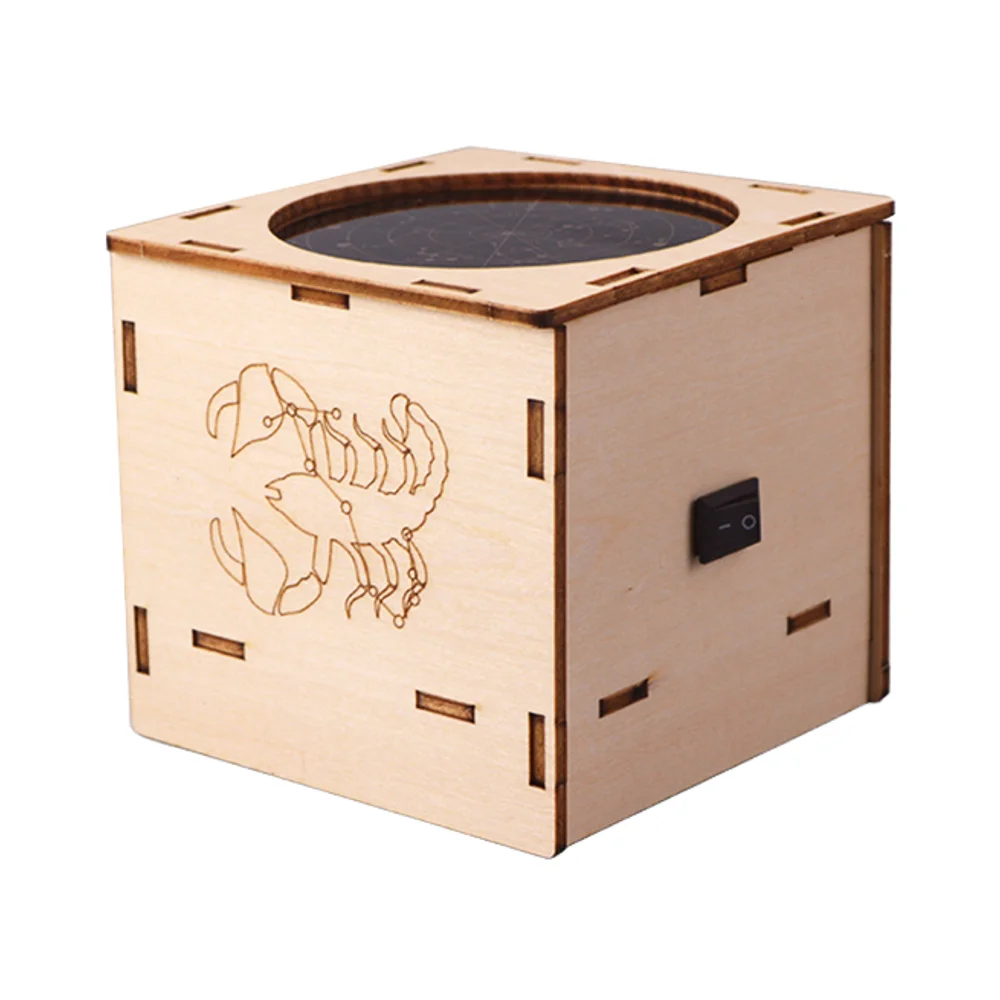 Wooden Planetarium DIY Science Experiment Kit Manual Constellation Light Activity Toys for Kids