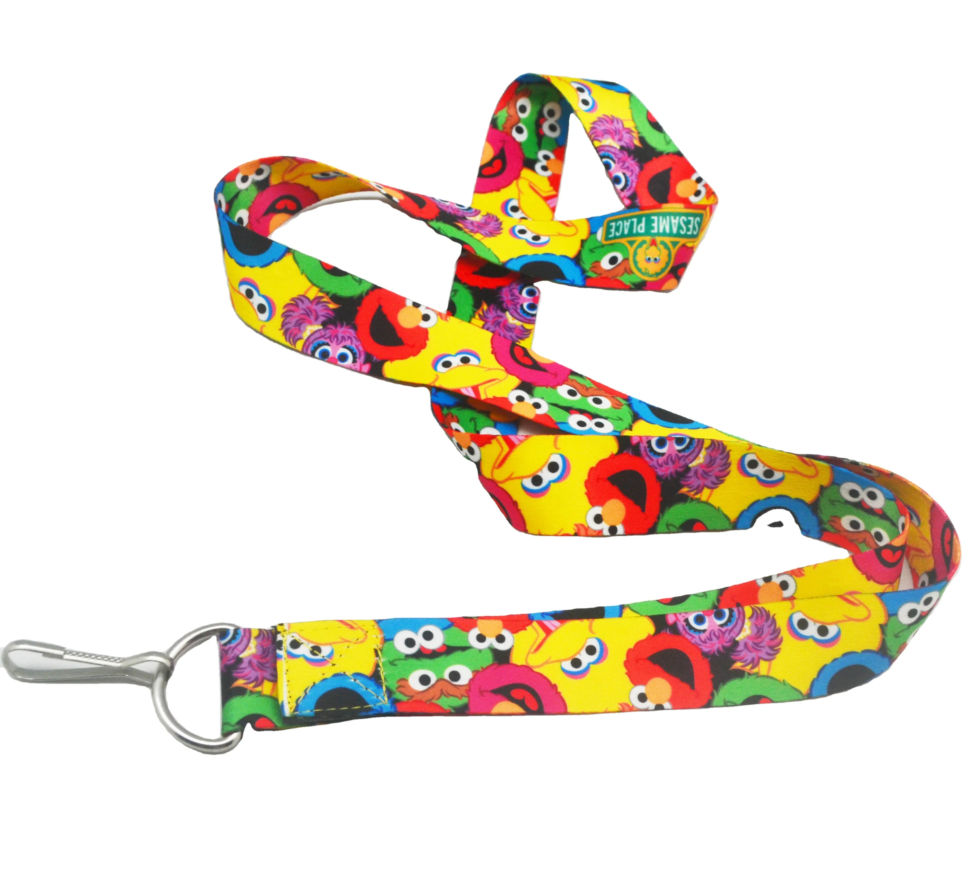 Custom Heat Transfer Printing Lanyards Badge Card Holder Lanyards Neck Strap Printed Lanyard with Logo Custom Satin Ribbon