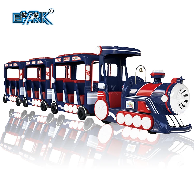 High Quality Hot Selling Kyrgyzstan Kids And Adult Amusement Park Sightseeing Tourist Road Electric Trackless Train Rides For Sa
