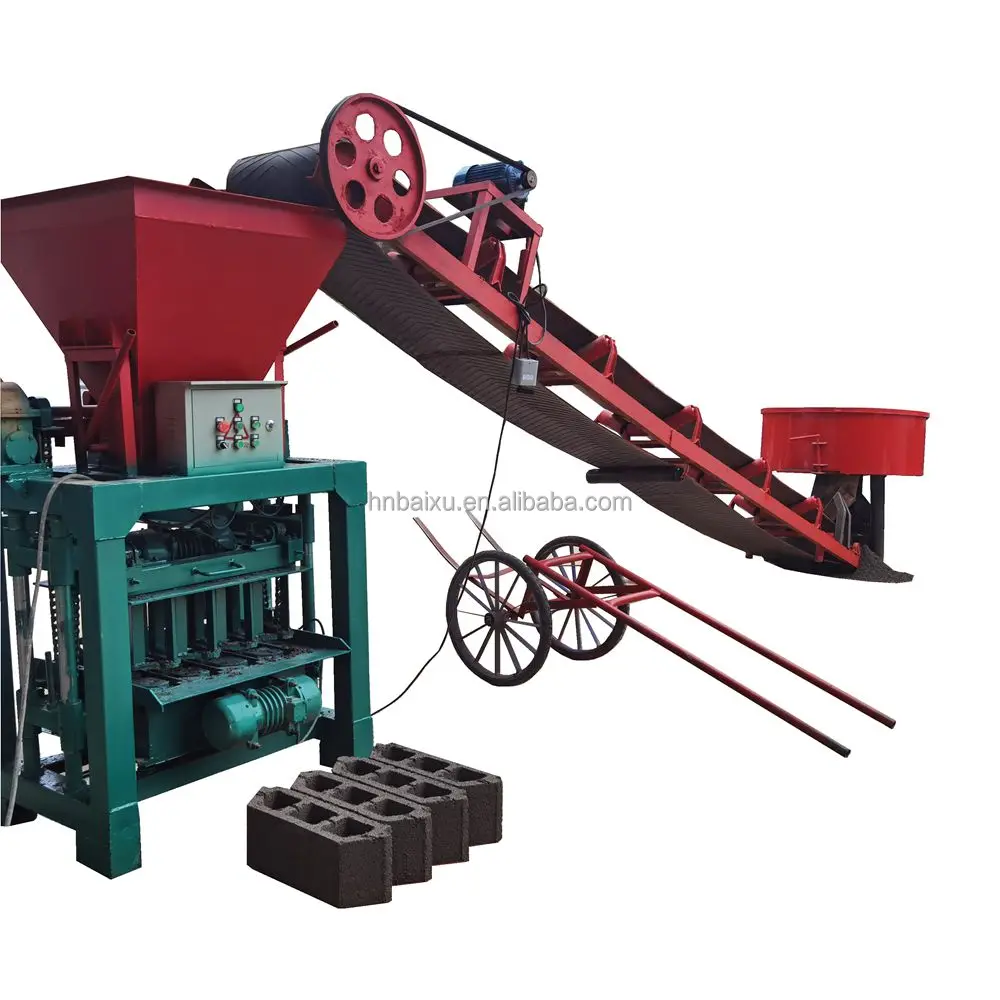 hot sale small cement  block making machine complete set eco brick making machine mexico