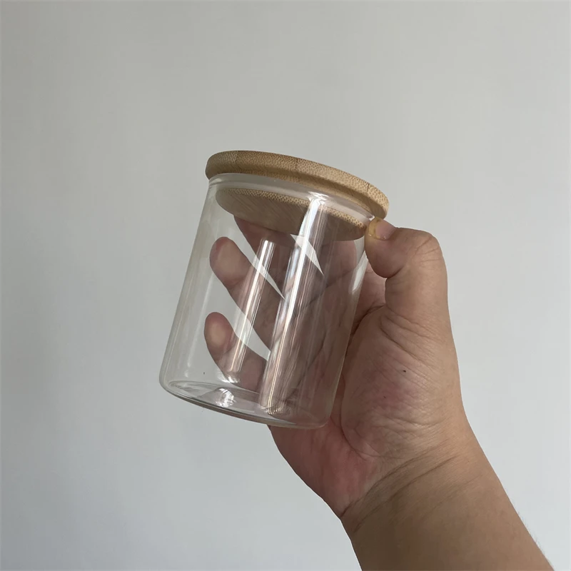 USA warehouse 9oz glass jar classic Dye sublimation frosted candle holder for White Sublimation Transfer