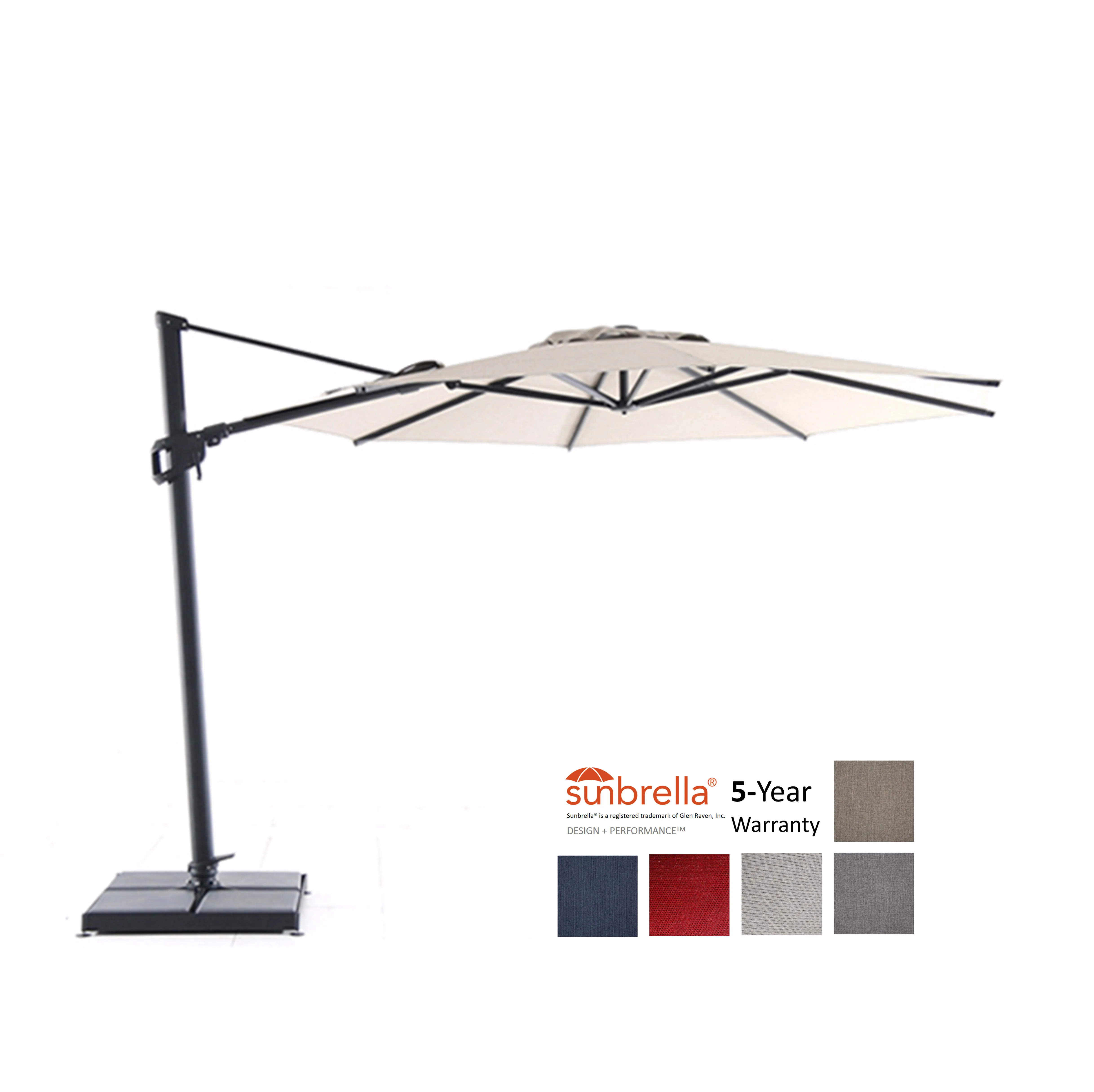 Sunbrella 11ft / 3.3M round Parasols Umbrellas Outdoor Cafe Canopy Umbrella Garden