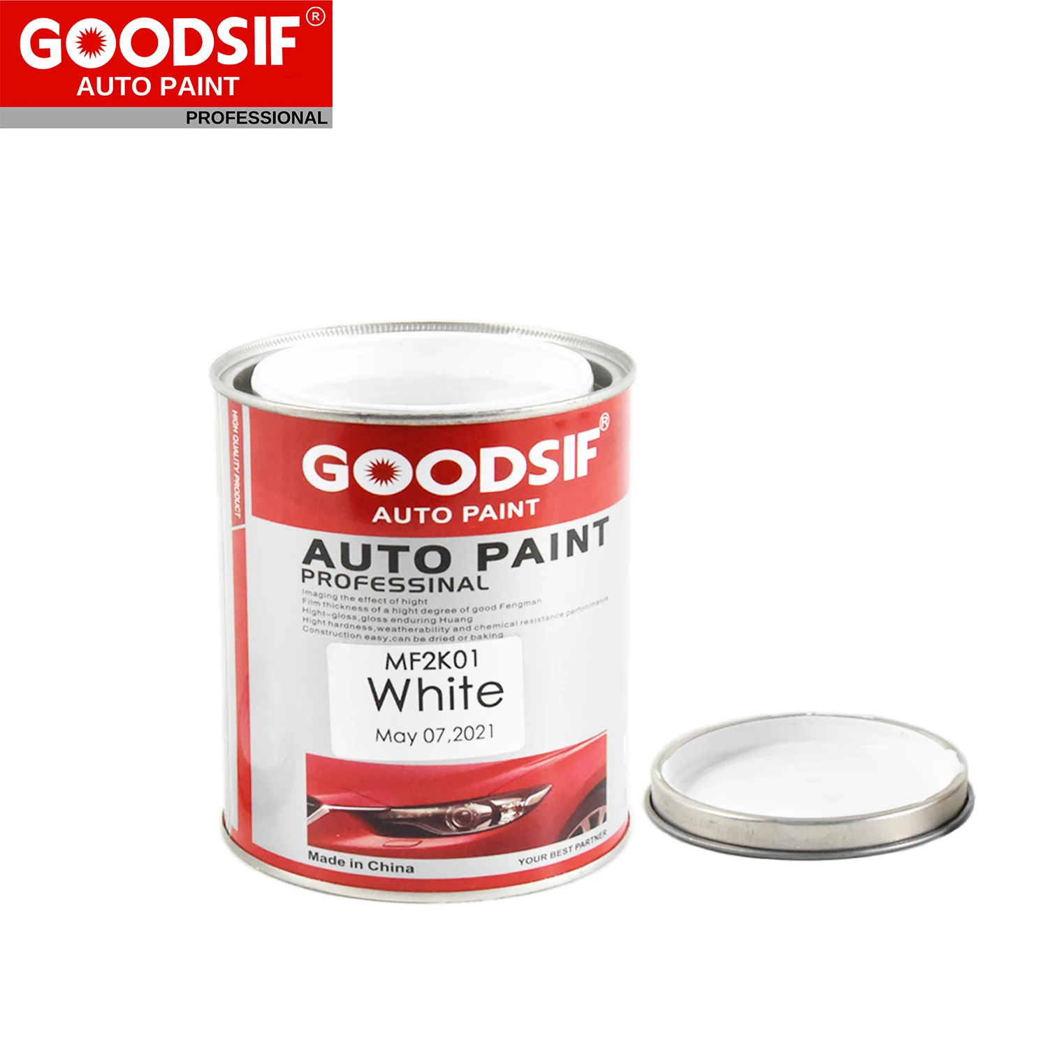 Pintura Automotriz Acrylic Varnish Car Paint Color Basecoat Automotive Paint Tinter System 2K White  Auto Paint