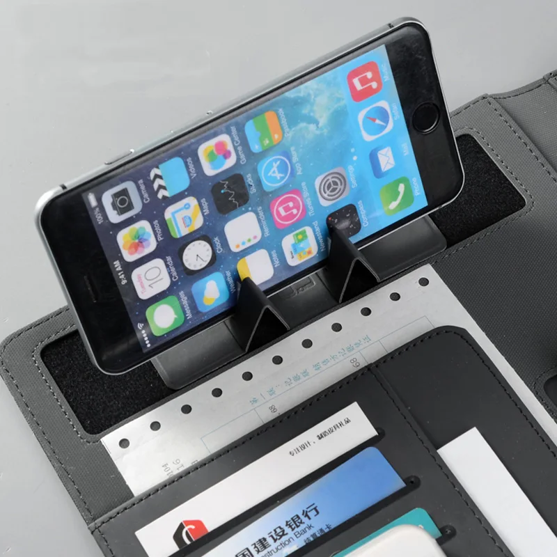 Папка А4 для документов деловой портфель конференций и путешествий с эластичной подставкой мобильного телефона