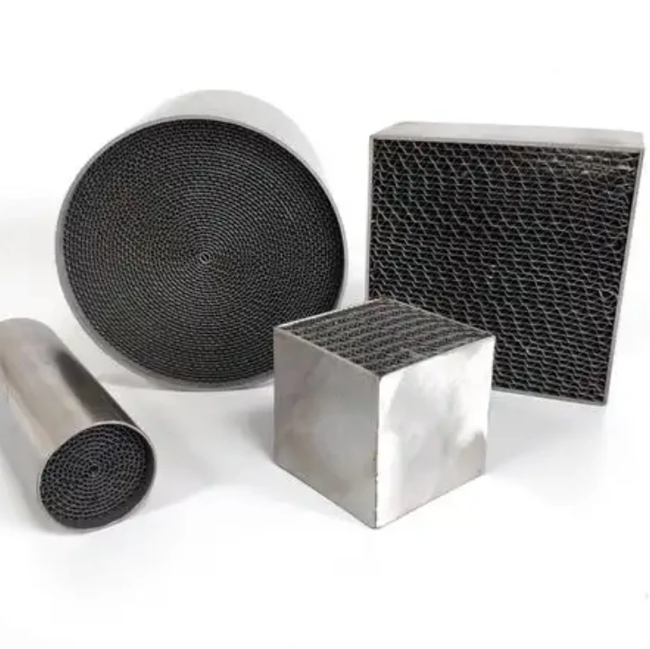 Universal race/sport motorcycle Metallic Substrate Catalytic Converter Catalyst Oval And Racetrack Honeycomb Metallic Catalyst