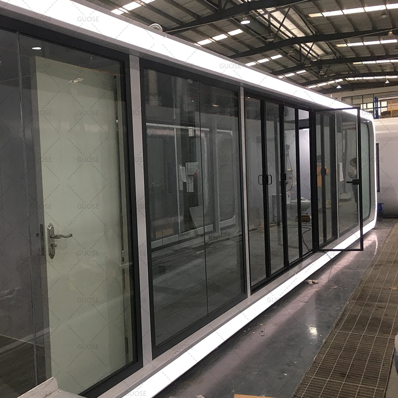 На открытом воздухе жилые и рабочие офисные каюты для Apple изготовленные по индивидуальному заказу модульные сборные дома