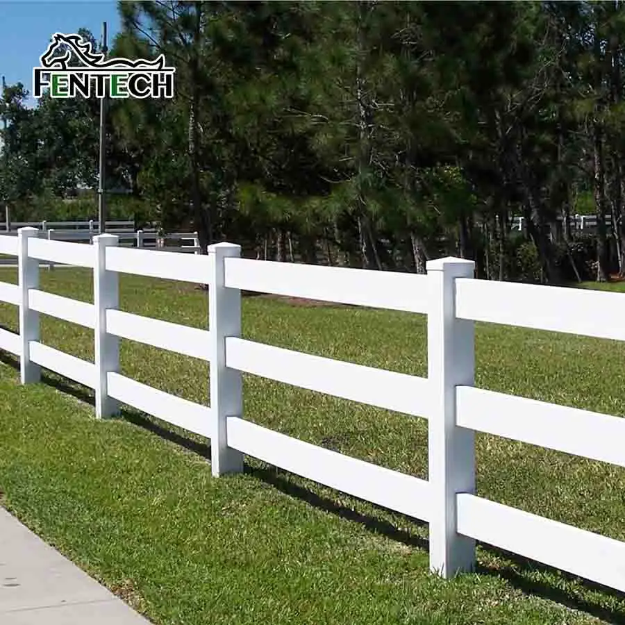 3-rail fence Vinyl/Plastic /pvc fence gate